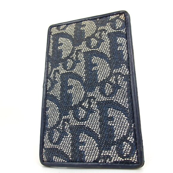 Authentic Christian Dior Trotter Card Case canvas/leather [Used] - Picture 1 of 11